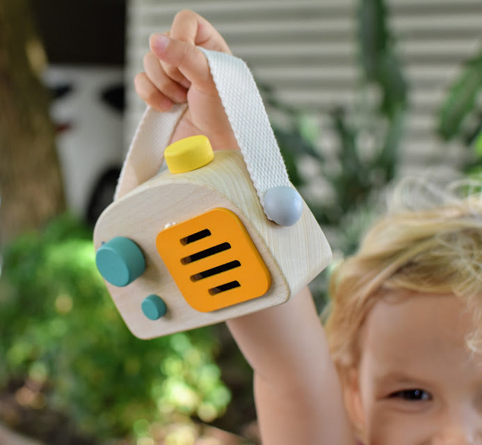 Wooden Radio Music Box