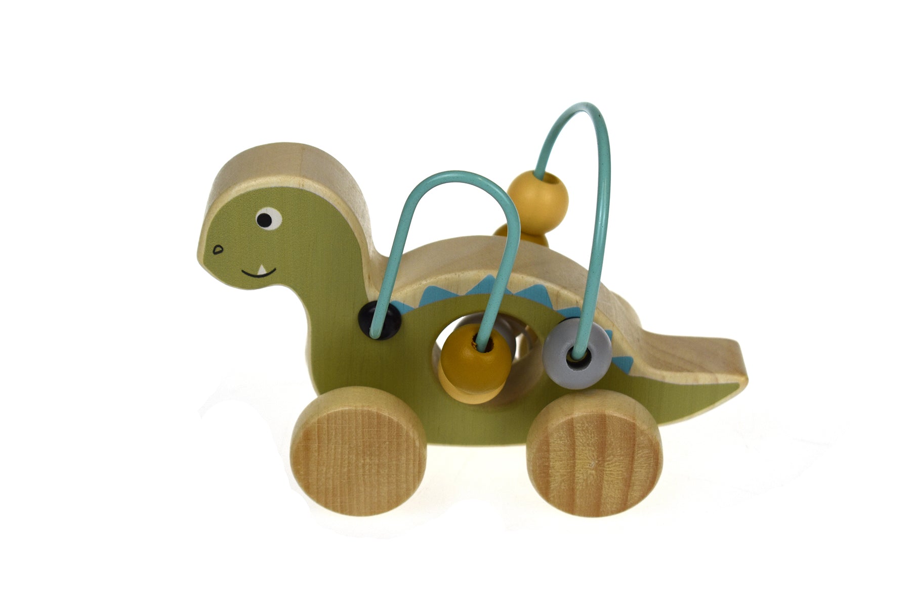 Wooden Dinosaur Bead Maze On Wheel
