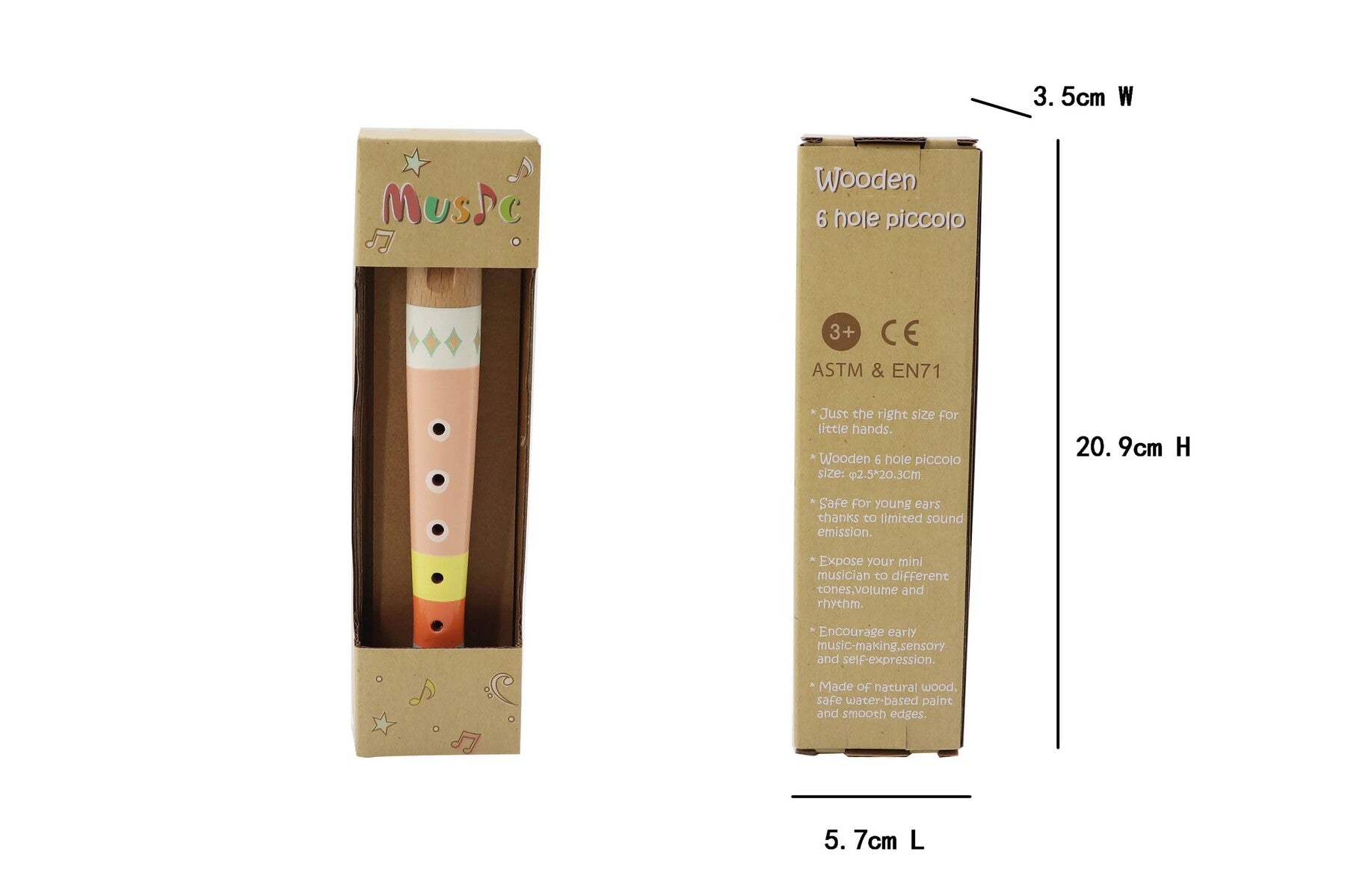 Wooden Piccolo Recorder