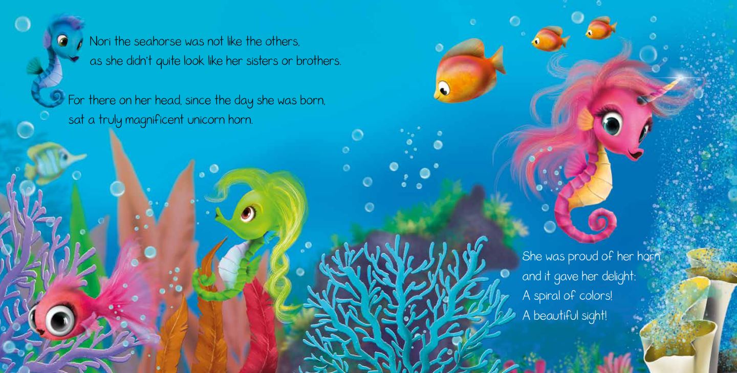 Nori: The Seahorse with a Unicorn Horn