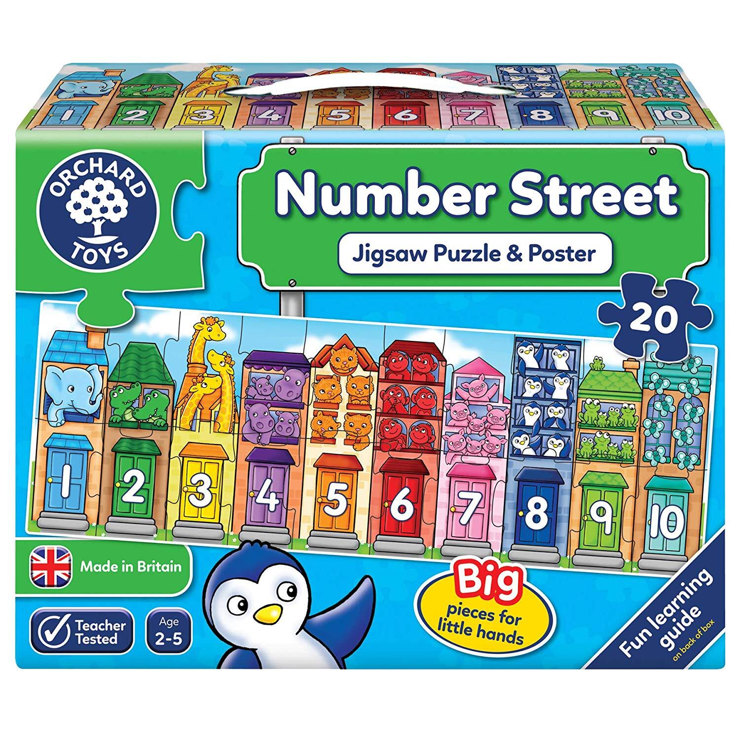 Number Street - 20 Piece Puzzle