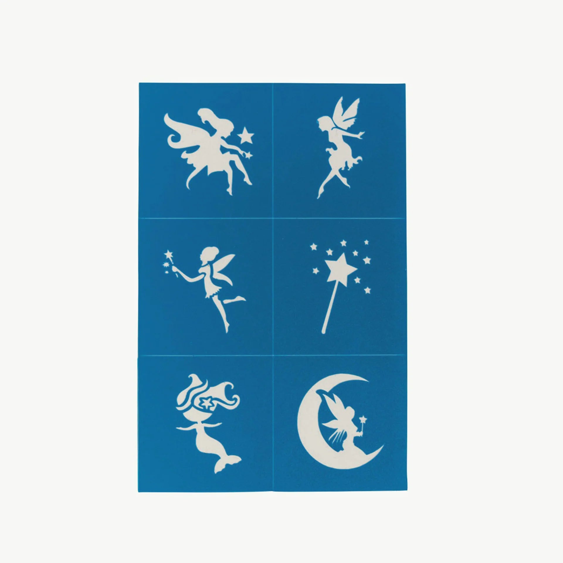 Reusable Adhesive Face Paint & Makeup Stencils (Teal)