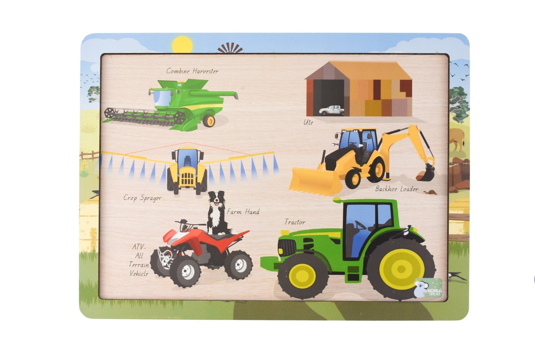 Aussie Farm Vehicles Puzzle (24pc)