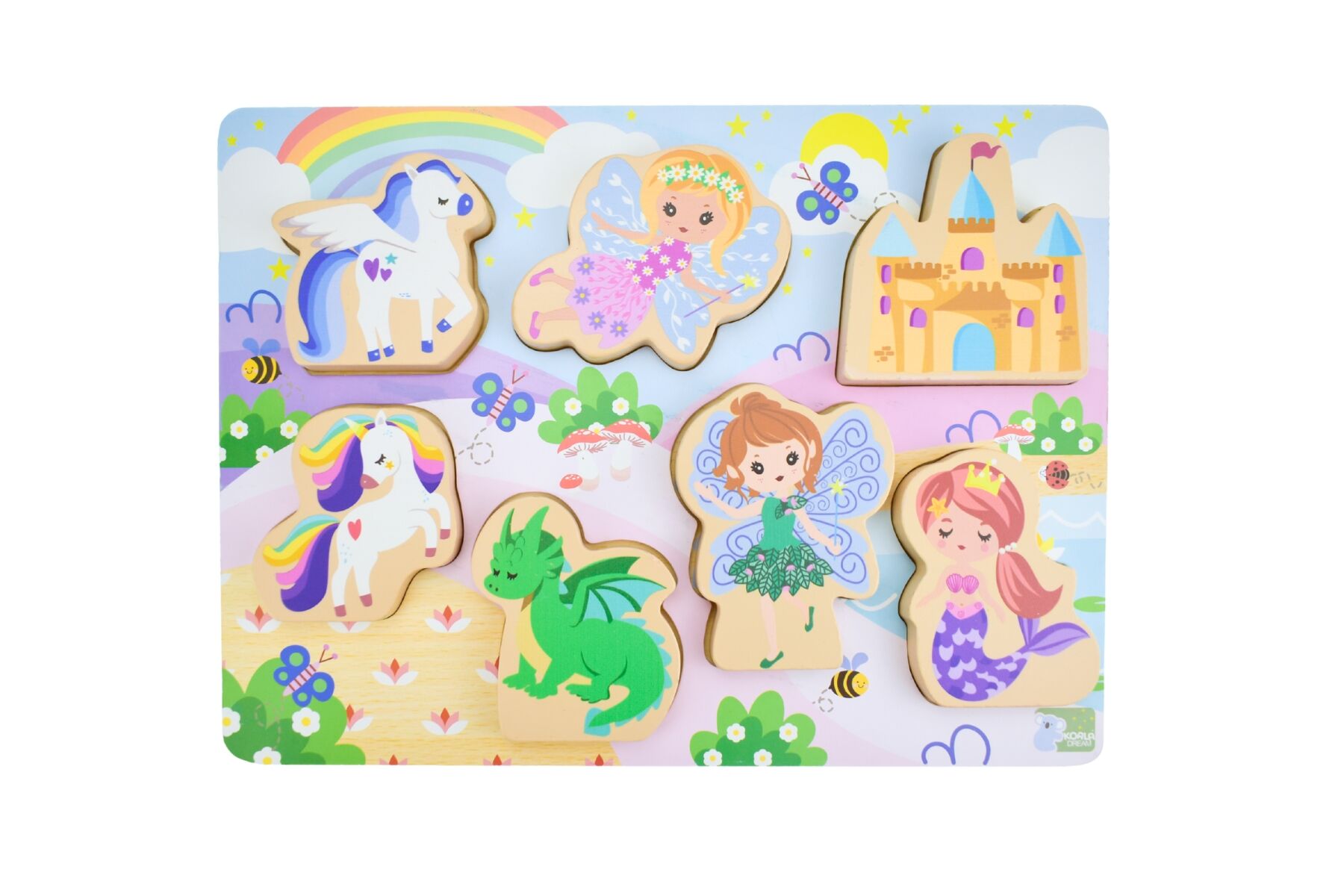 Wooden Chunky Puzzle - Fantasy Fairytale