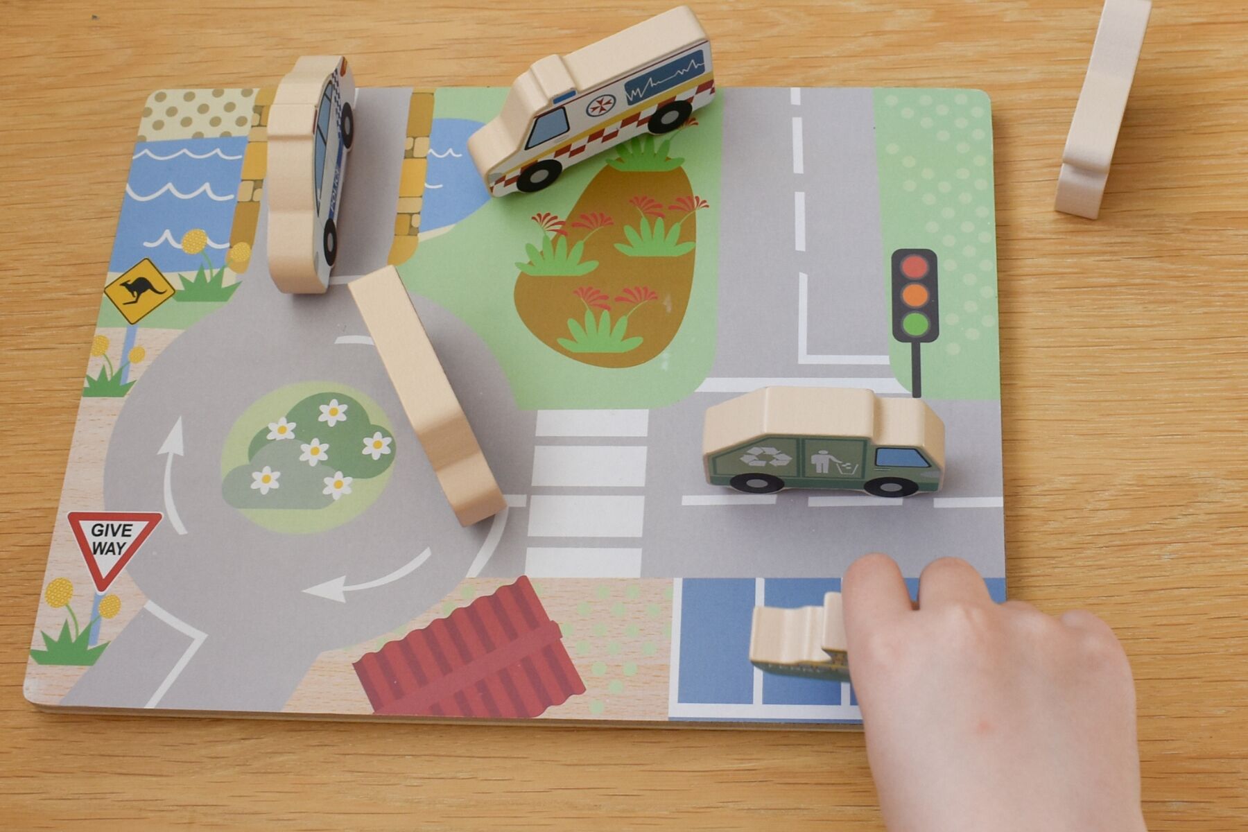 Wooden Chunky Puzzle - Australian Transport Vehicles