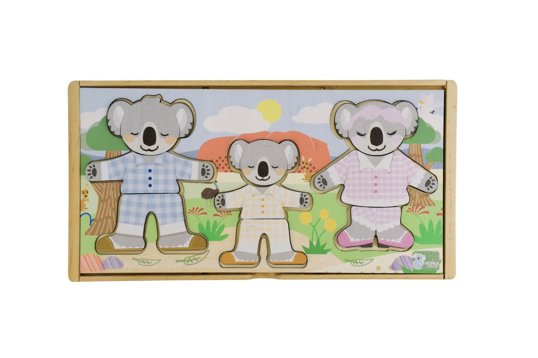 Mix n Match Wooden Dressing Koala Family