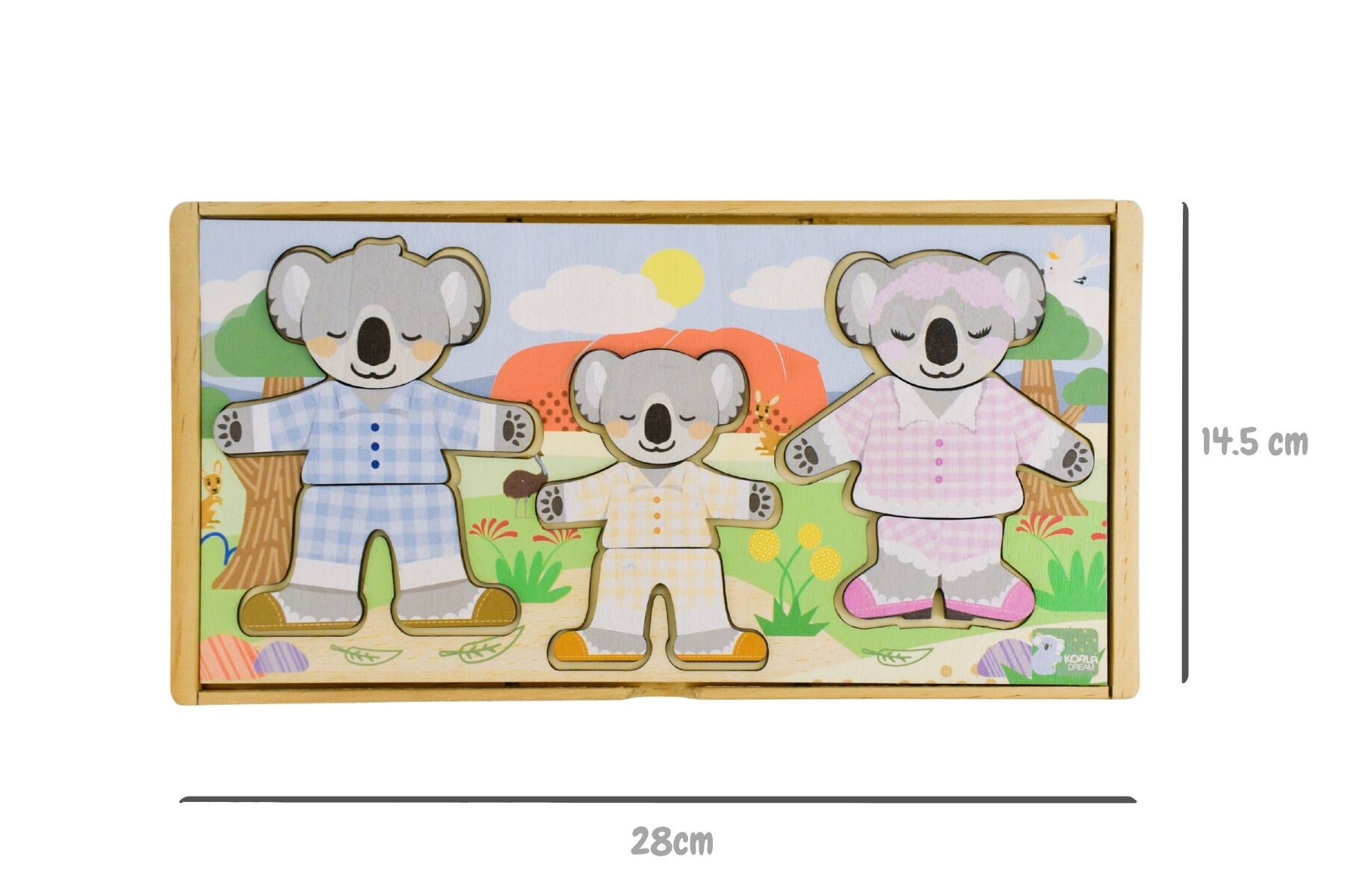 Mix n Match Wooden Dressing Koala Family