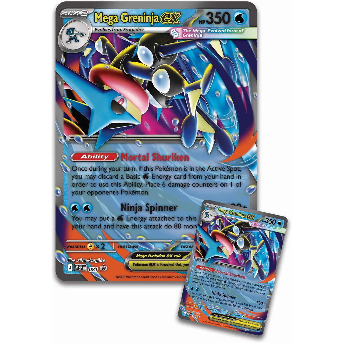 JULY 3 RELEASE Pokémon TCG - Mega Greninja ex Premium Collection (*Max 1 per customer) - Toot Toot Toys