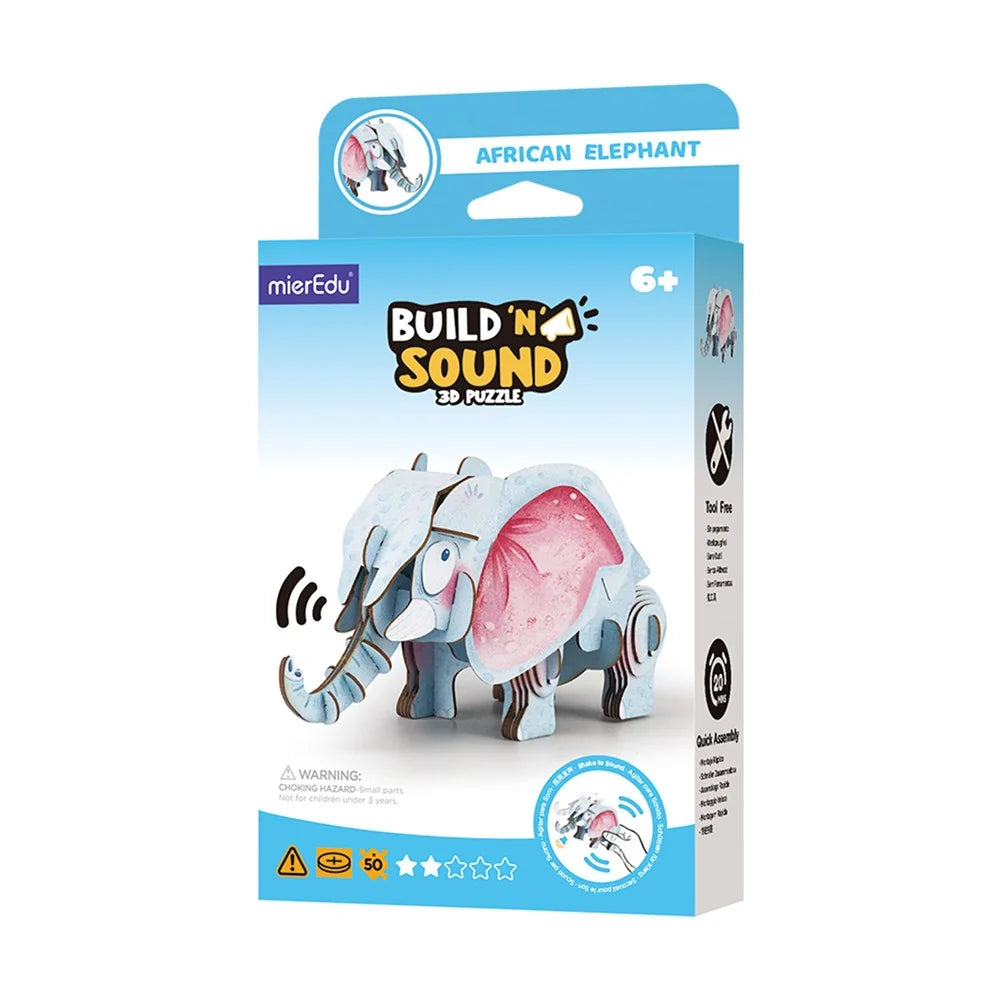 Build n Sound 3D Puzzle - African Elephant