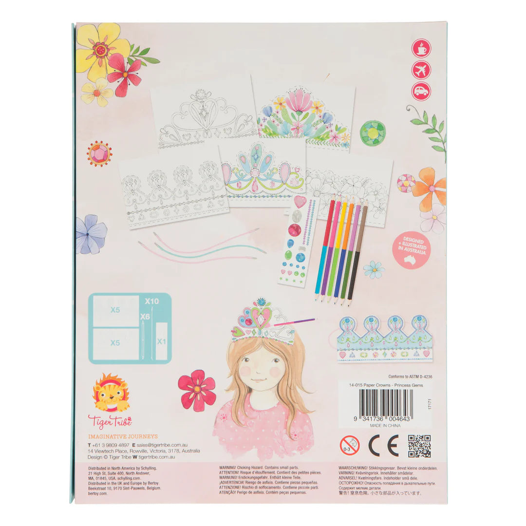Tiger Tribe - Paper Crowns - Princess Gems - Toot Toot Toys