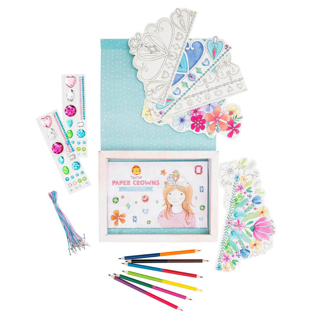 Tiger Tribe - Paper Crowns - Princess Gems - Toot Toot Toys
