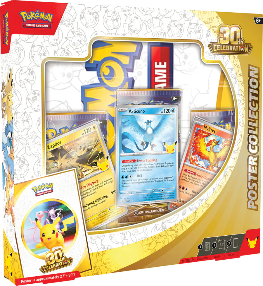 Pokémon TCG: 30th Celebration Poster Collection (*Max 1 per customer)