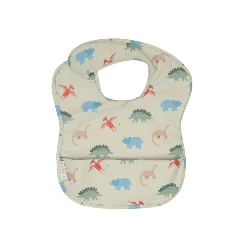 Recycled Pouch Bib - Dinosaurs