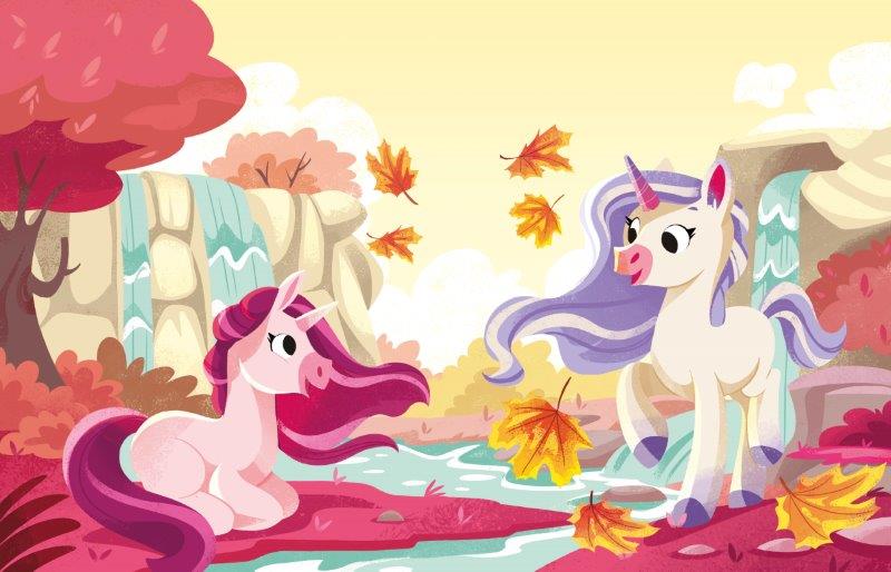 Reusable Paint Brush Book - Unicorns