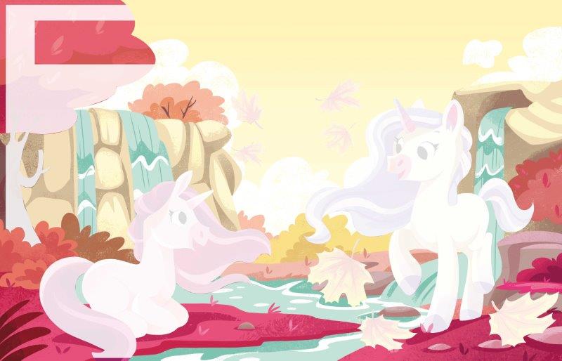 Reusable Paint Brush Book - Unicorns