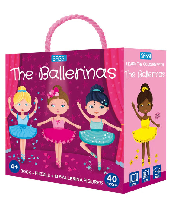 3D Puzzle & Book Set - Learn the Colours with The Ballerinas