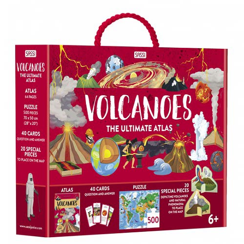 The Ultimate Atlas and 500 Piece Puzzle Set - Volcanoes