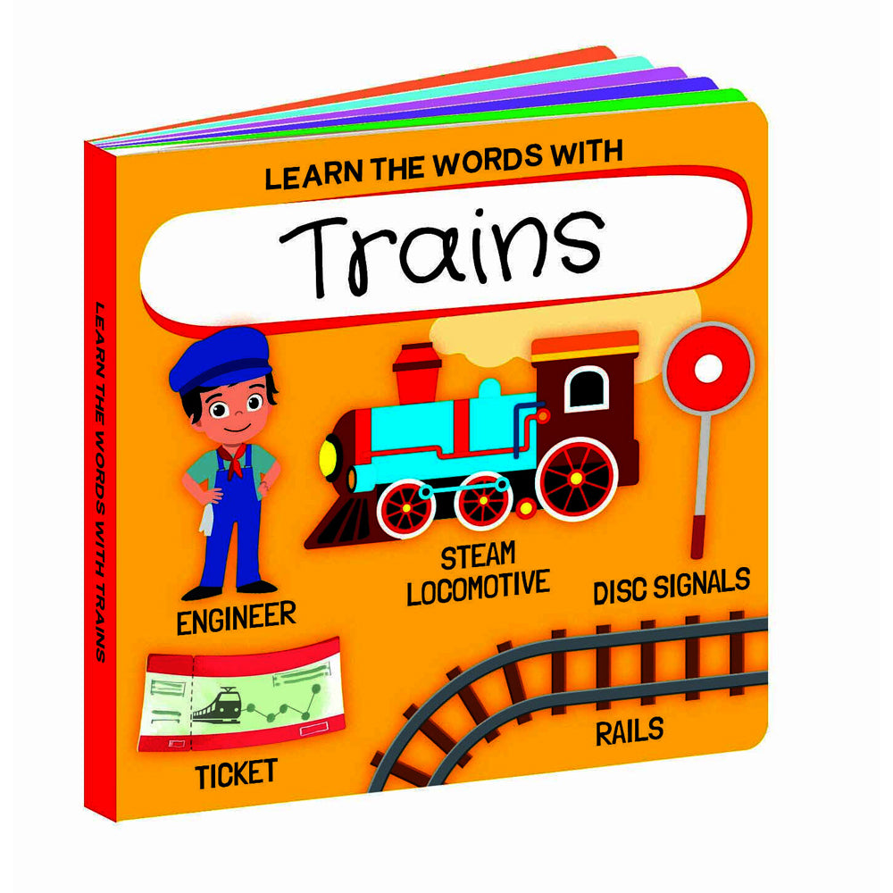 3D Puzzle & Book Set - Learn the Words with Trains