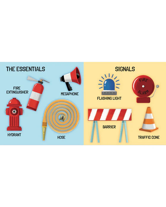 3D Puzzle & Book Set - Learn the Words with Firefighters (40 pcs) - Toot Toot Toys