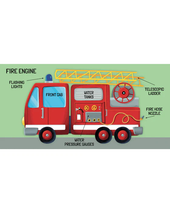 3D Puzzle & Book Set - Learn the Words with Firefighters (40 pcs) - Toot Toot Toys
