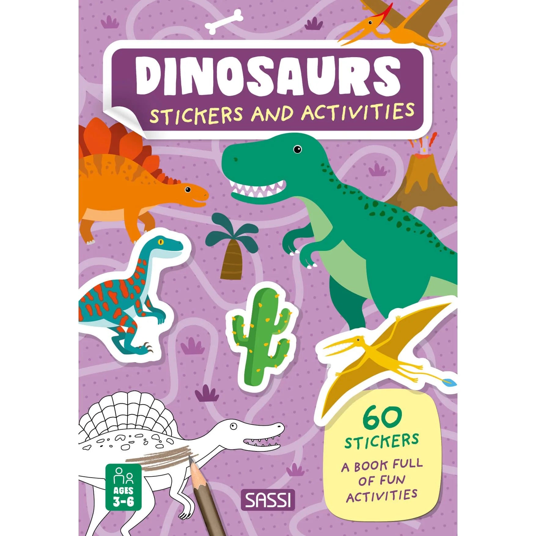 Stickers and Activities Book - Dinosaurs