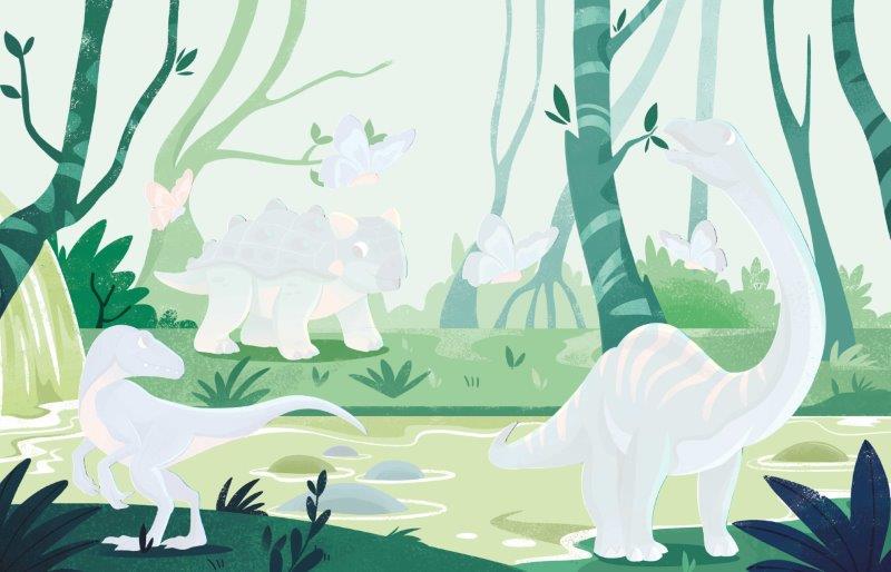 Reusable Paint Brush Book - Dinosaurs