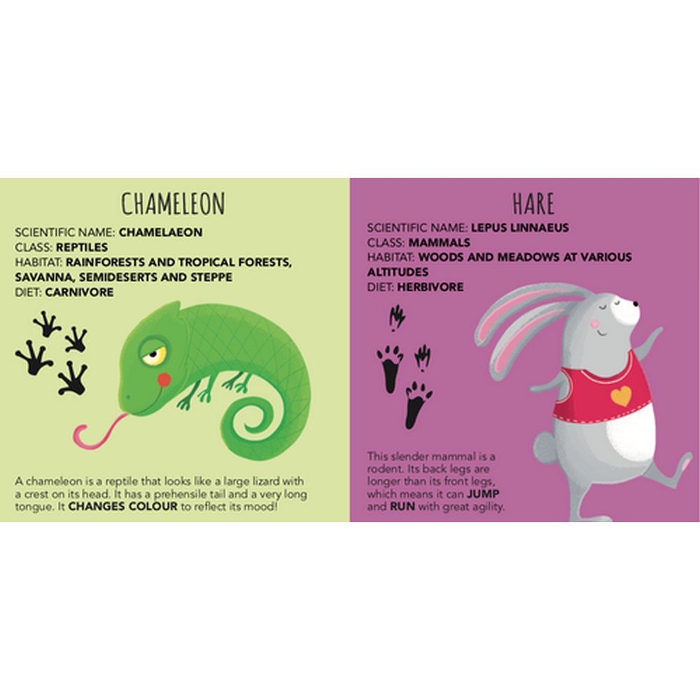 Edu-Blocks - Animals Stacking Blocks & Book Set