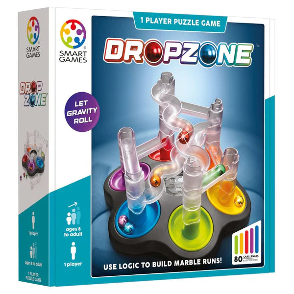 Smart Games: Drop Zone Marble Run Logic Game - 8yrs+