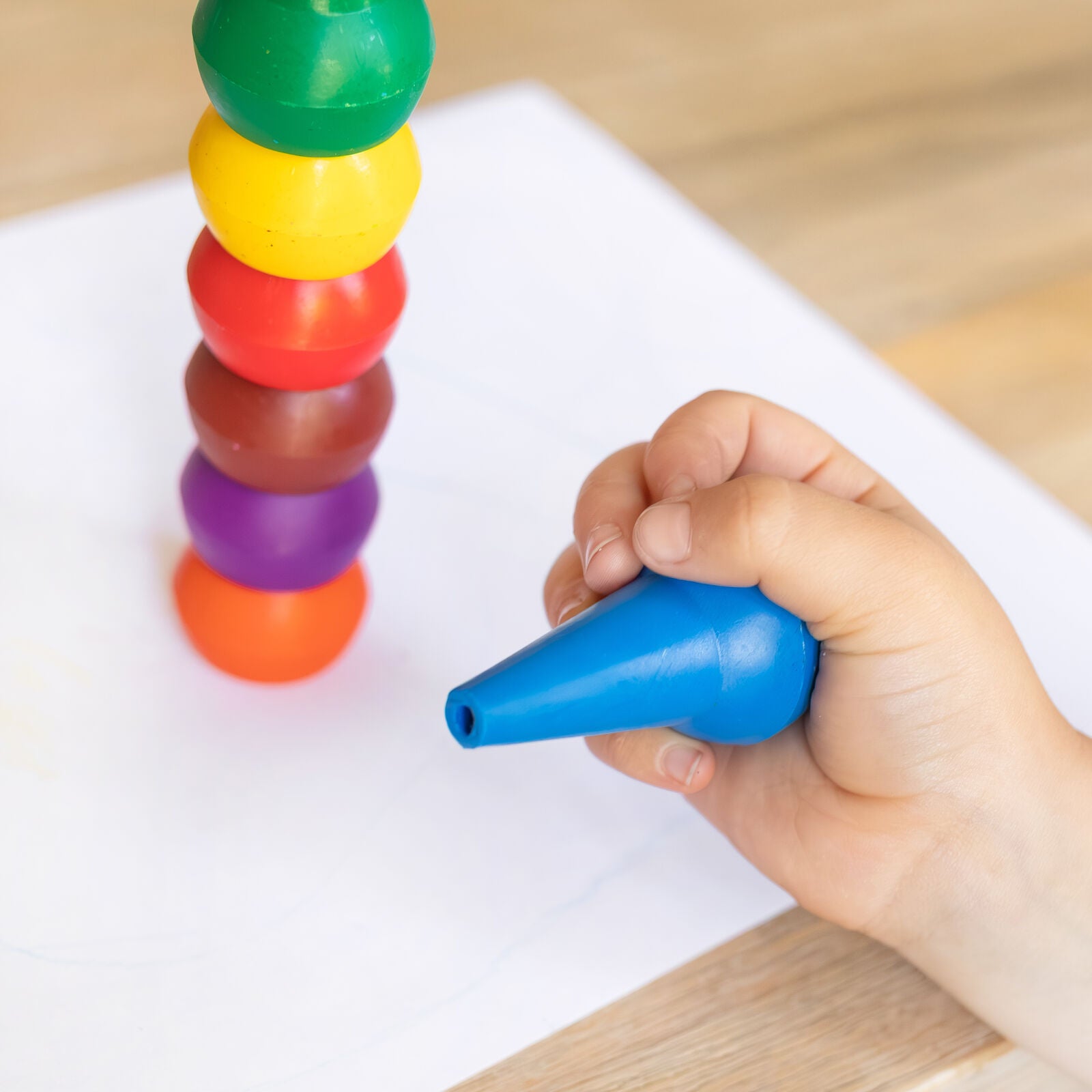 Stackable Crayons - Candy Colours - Toot Toot Toys