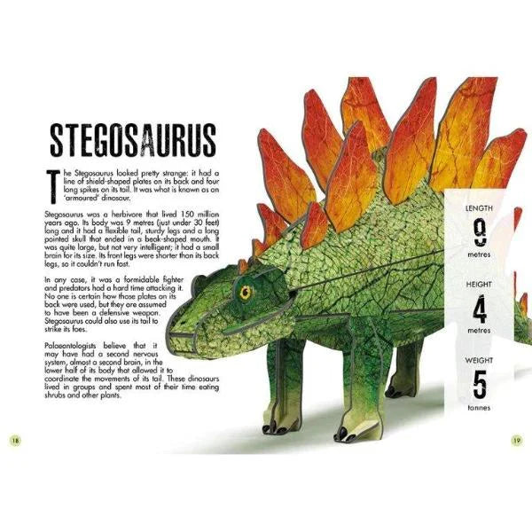 3D Model and Book - The Age of the Dinosaurs - Stegosaurus
