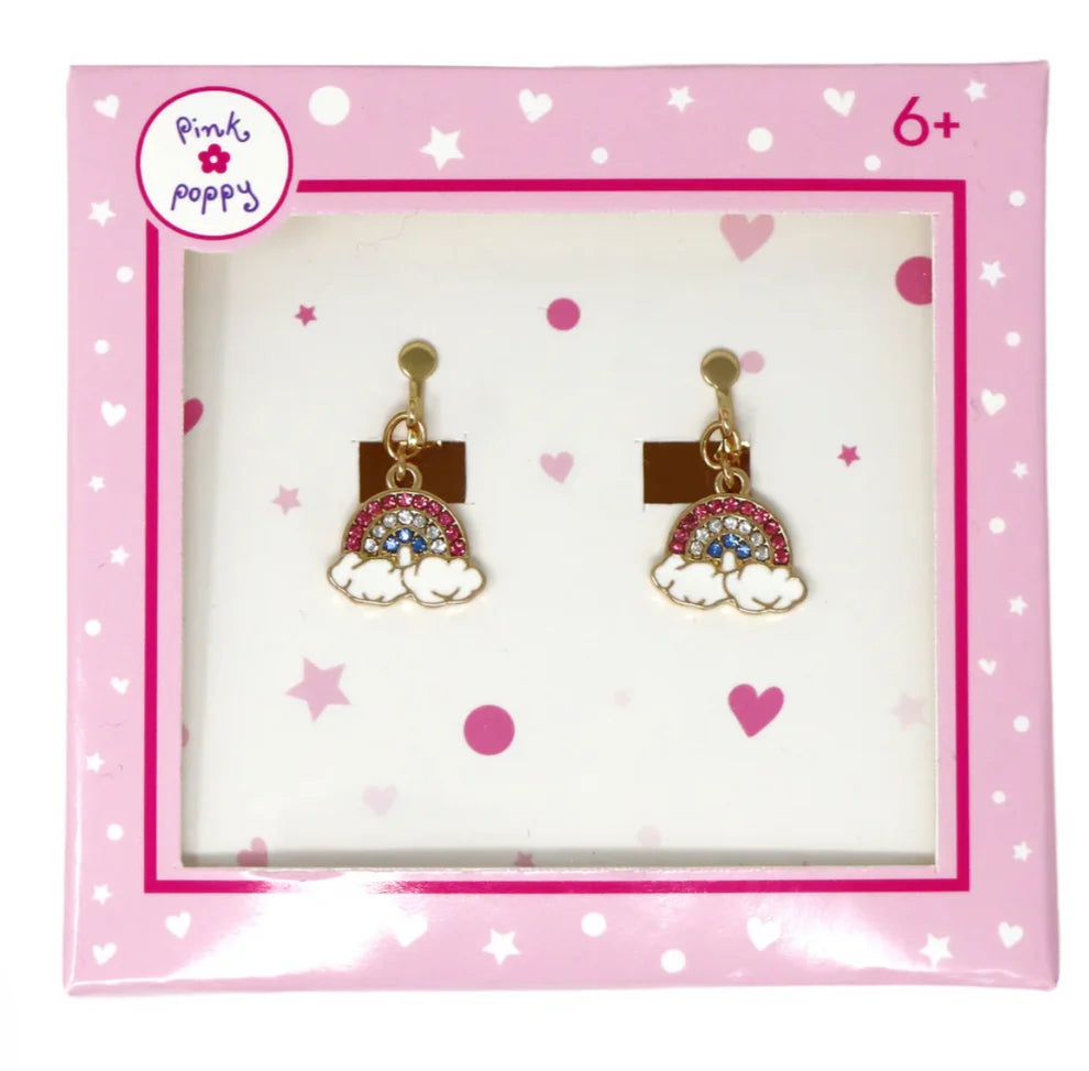 Rainbow Clip-on Earrings