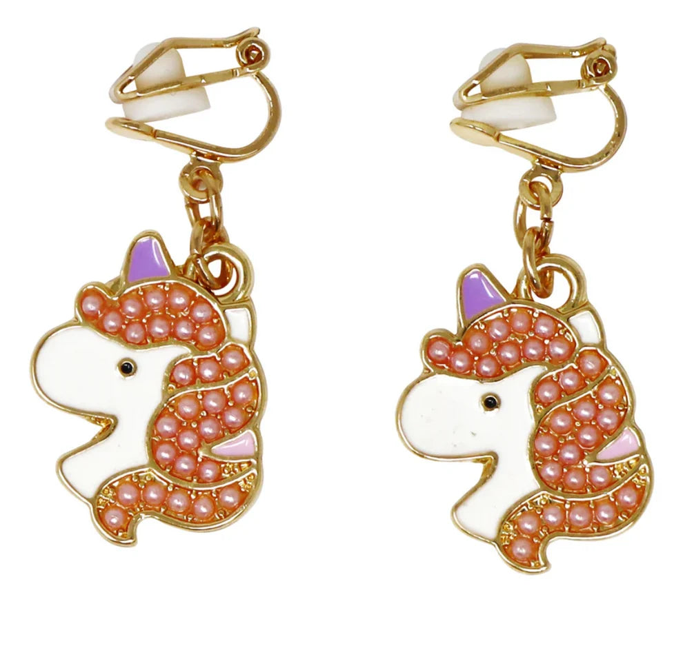 Unicorn Clip-on Earrings