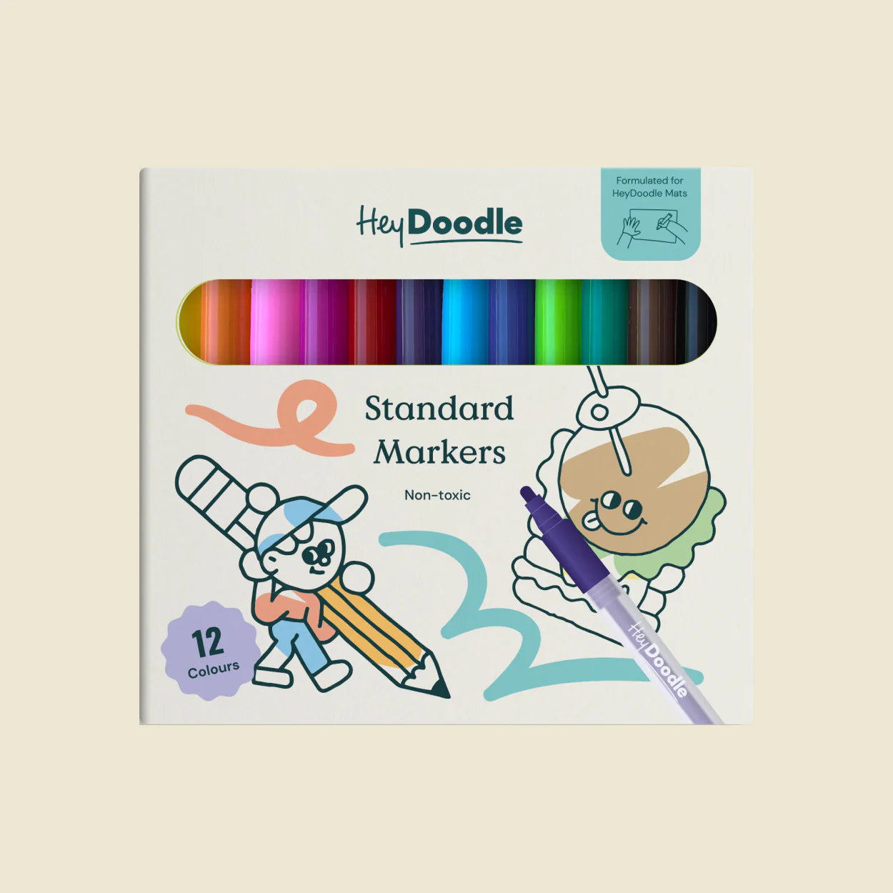 Standard Colour Markers (Formulated for HeyDoodle Mats)