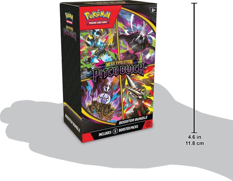 JULY 17 RELEASE Pokémon TCG: Mega Evolution - Pitch Black Booster Bundle (*Max 1 per customer) - Toot Toot Toys
