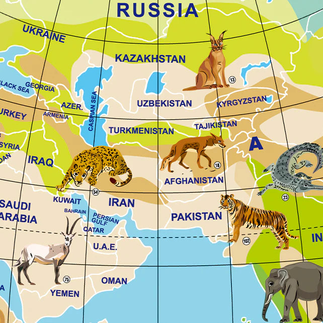 World Globe - Animal Planet (42cm)