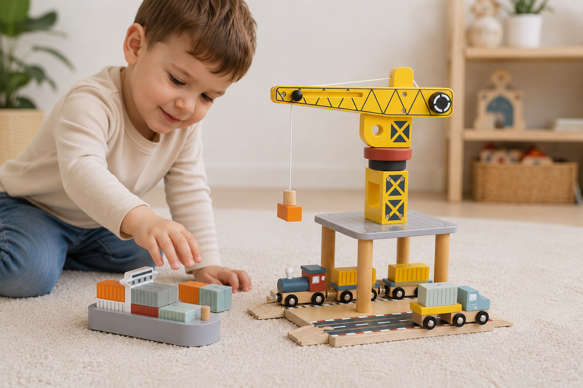 Port Crane Cargo Set