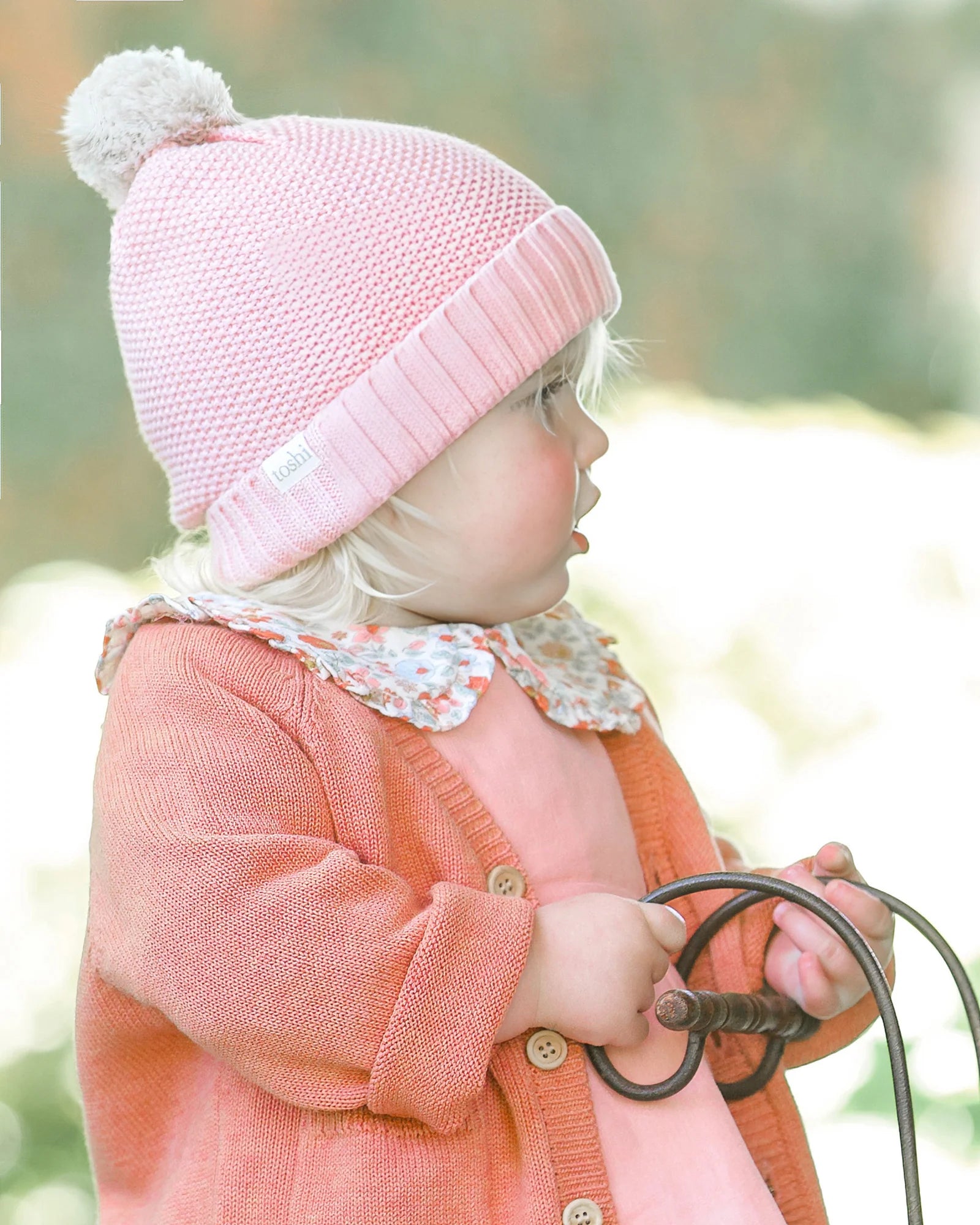 Organic Beanie Bobby - Misty Rose - Toot Toot Toys