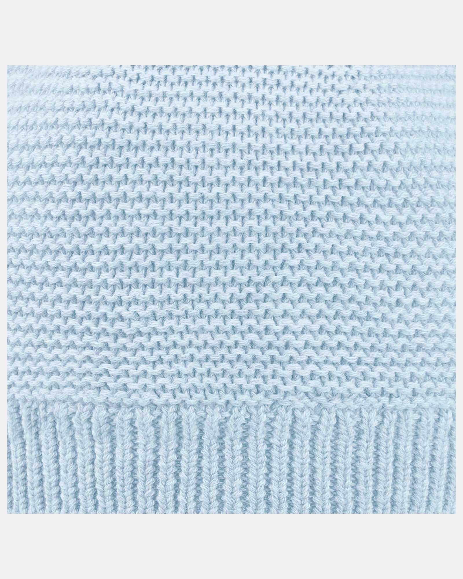 Organic Beanie Snowy - Bluebird