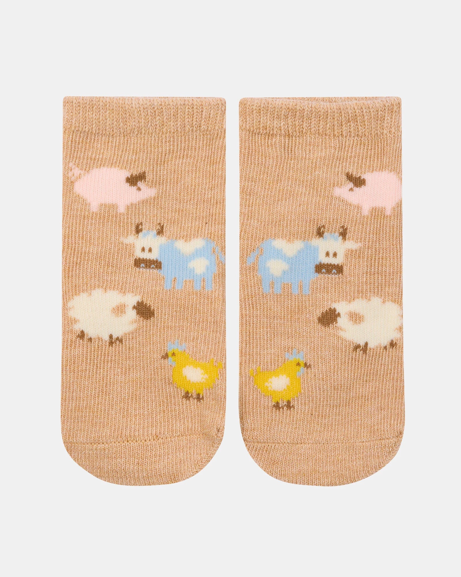 Organic Ankle Socks Jacquard - Farm Buddies - Toot Toot Toys