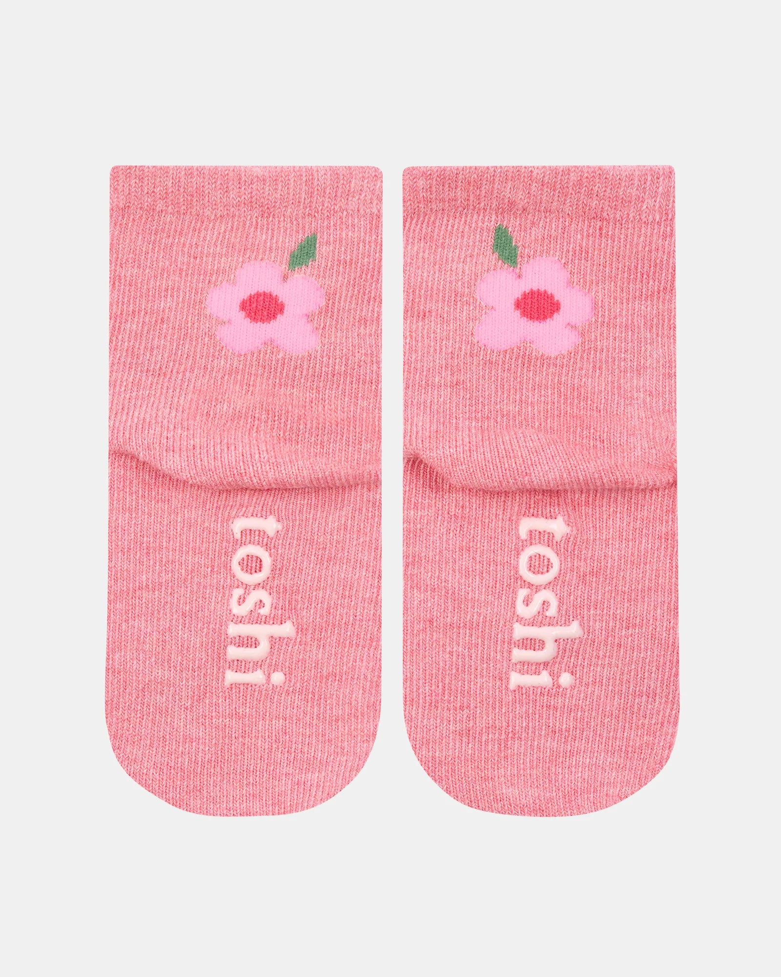 Organic Ankle Socks Jacquard - Rosie Posie - Toot Toot Toys