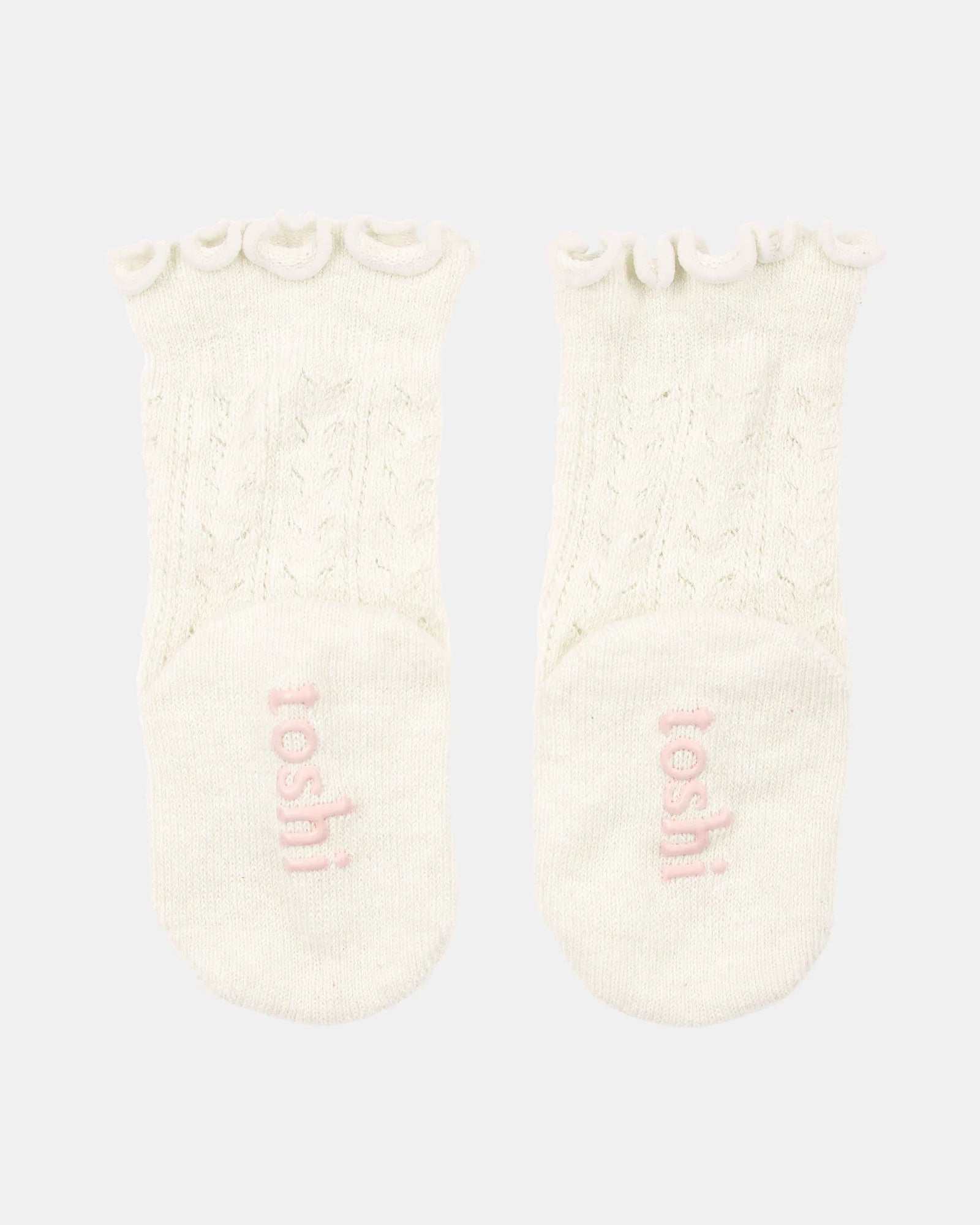 Organic Knee Socks Frilly - Lace Cream - Toot Toot Toys
