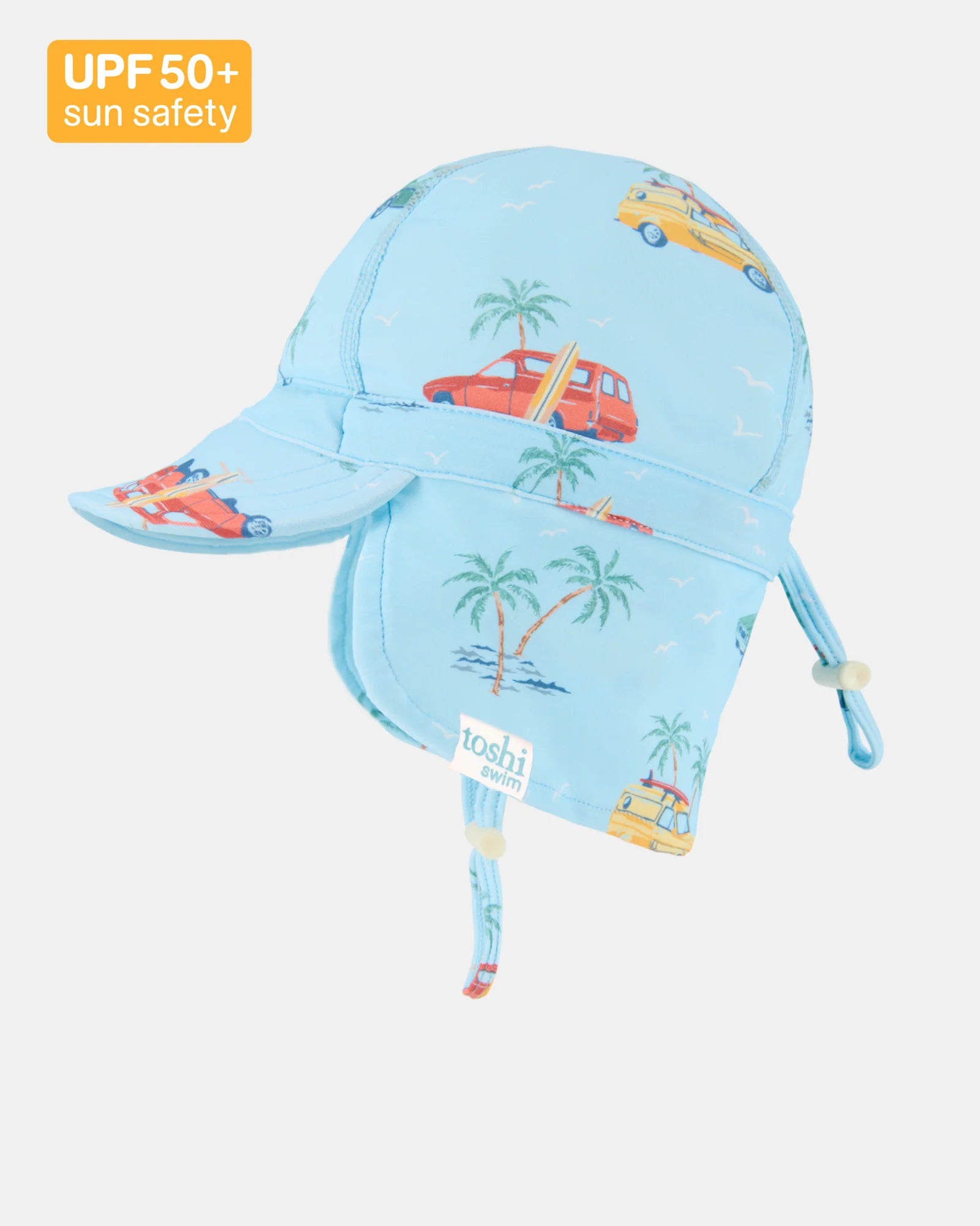 Swim Flap Cap Paradise - Swell Seekers Sky