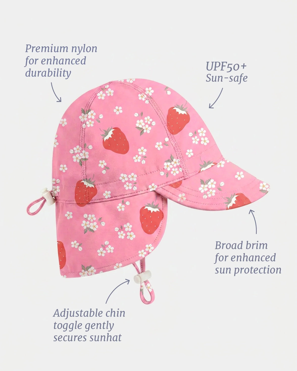 Swim Flap Cap Twinkle - Strawberry