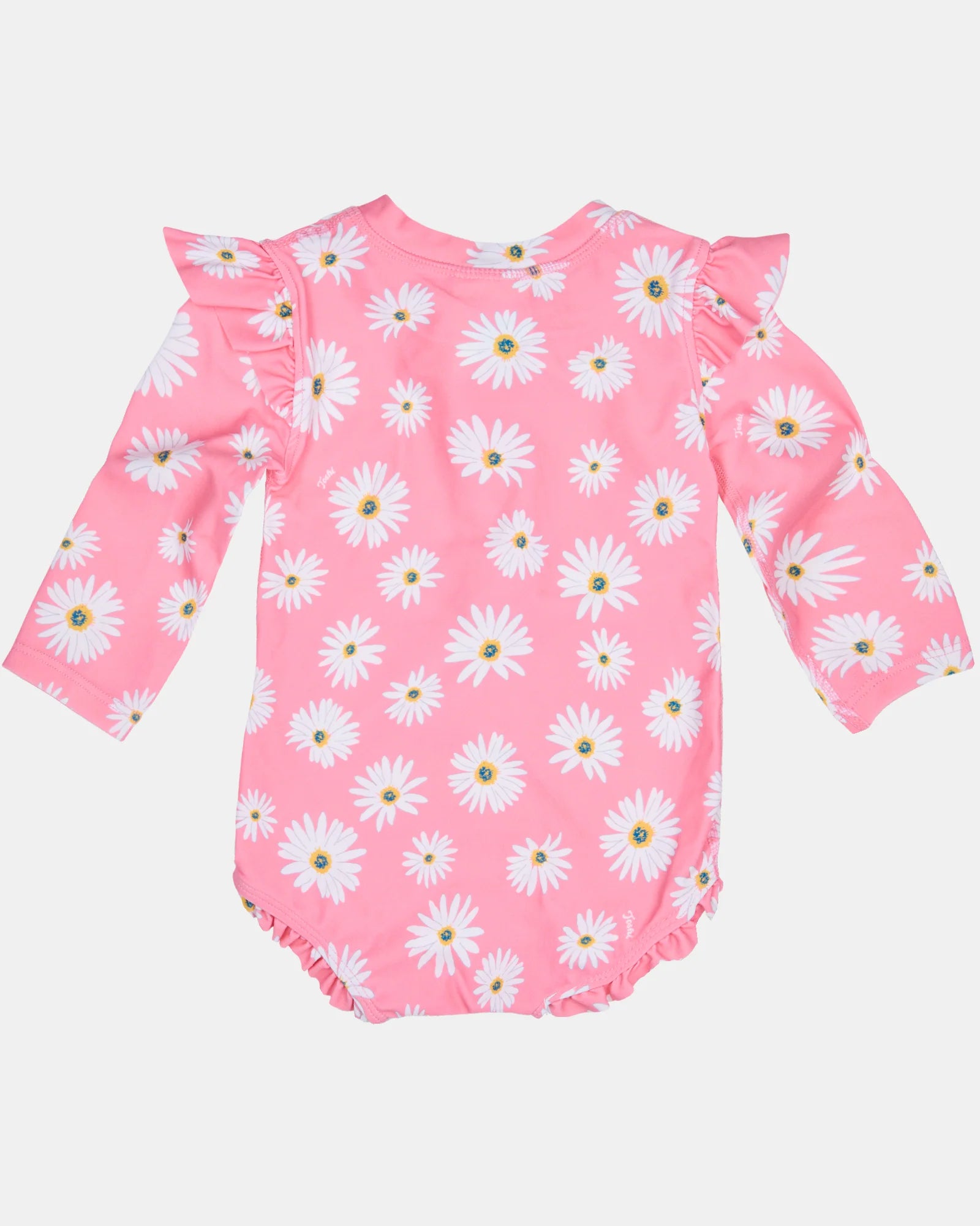 Swim Onesie L/S Ripple - Daisy Watermelon