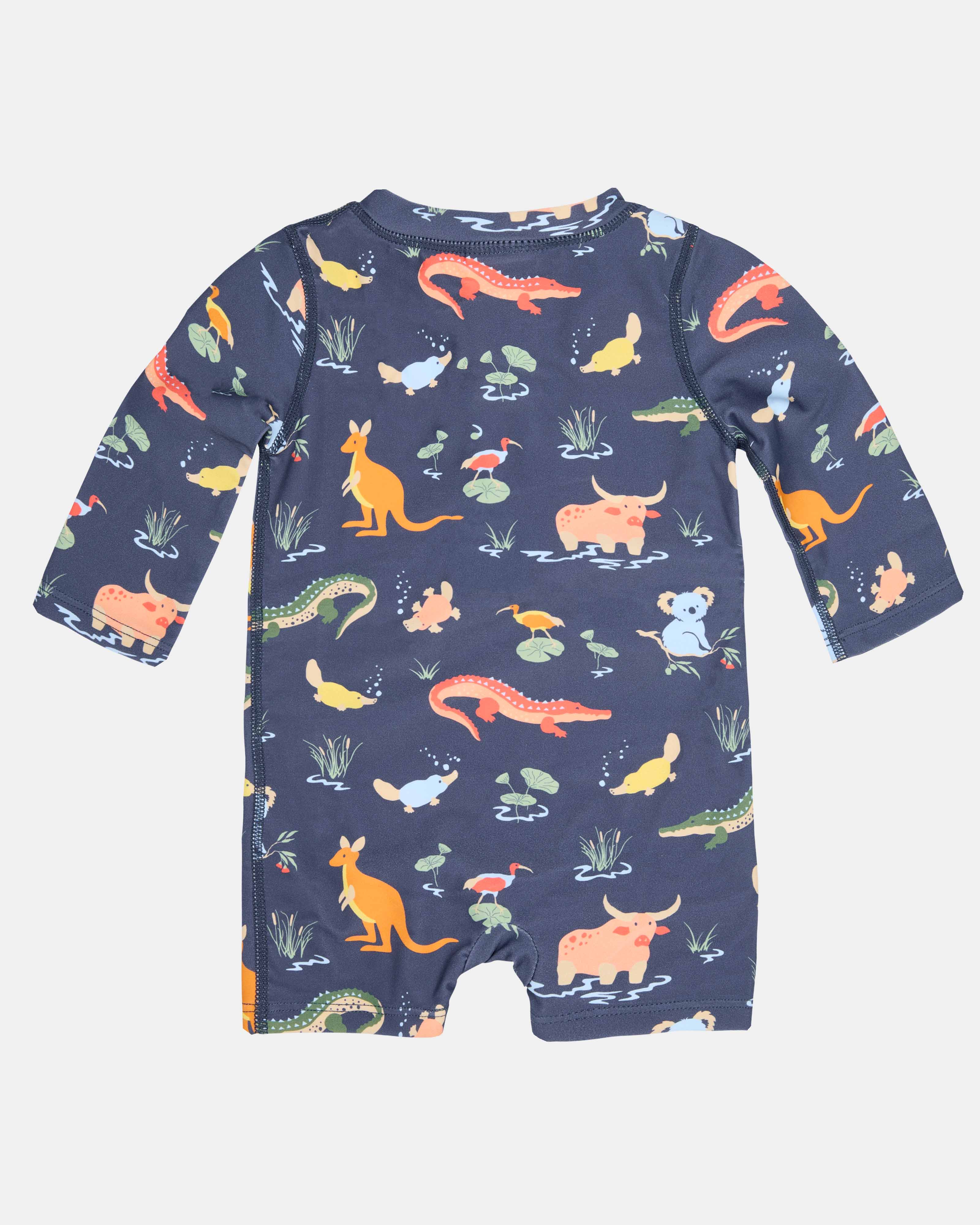 Swim Onesie L/S Splash - Kakadu Monnlight