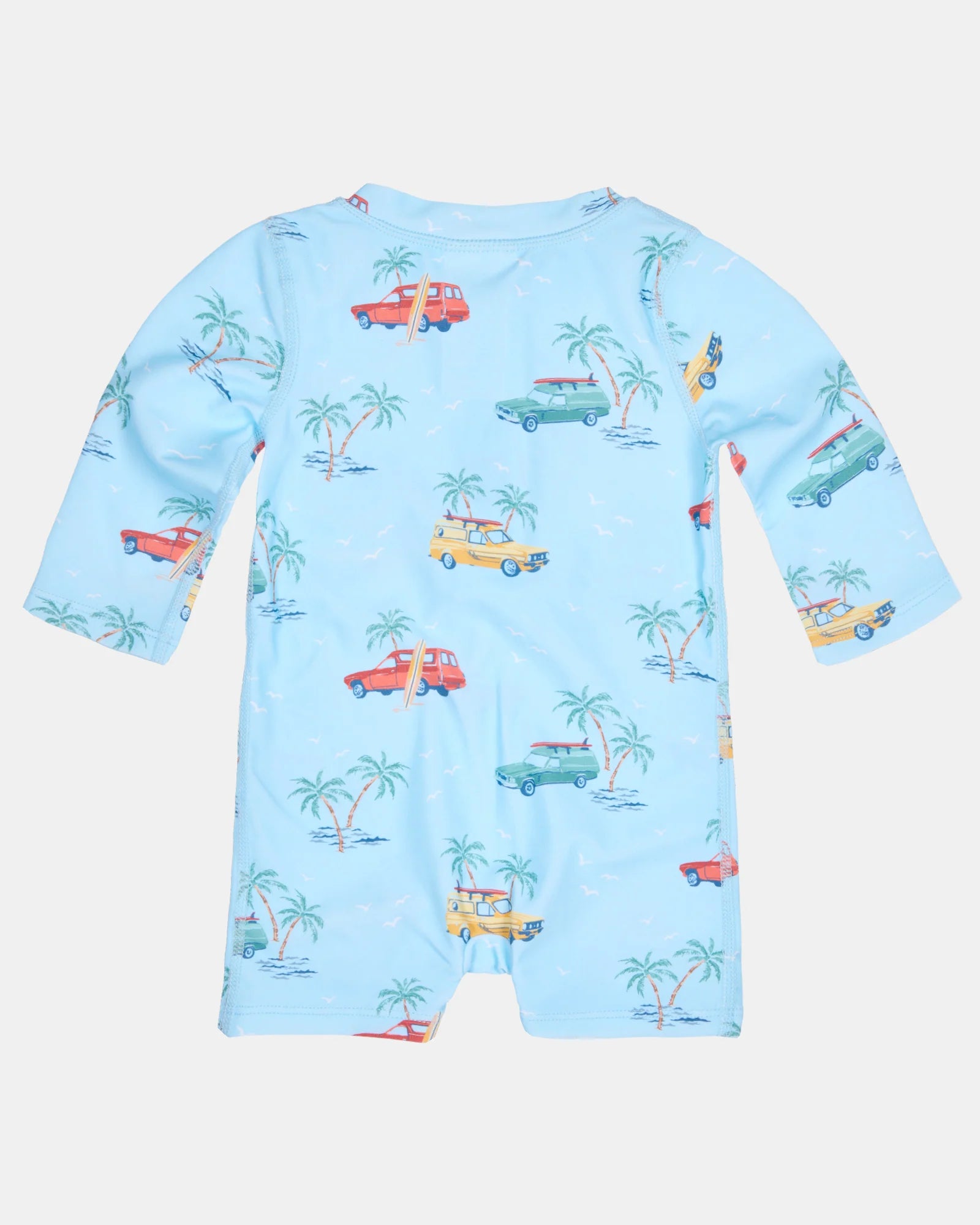 Swim Onesie L/S Splash - Swell Seekers Sky