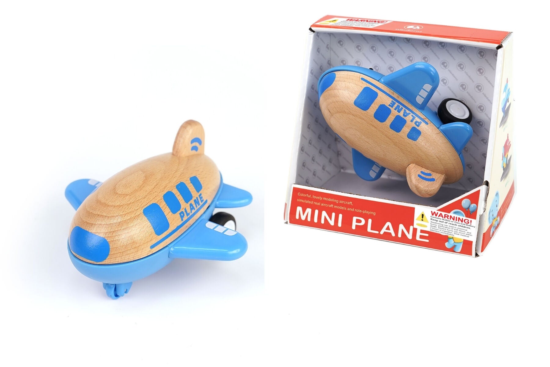 Wooden Racer Airplane With Sound