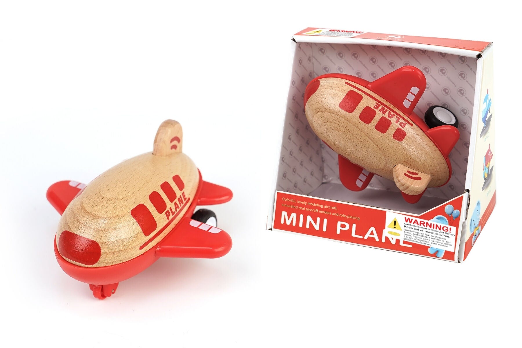 Wooden Racer Airplane With Sound