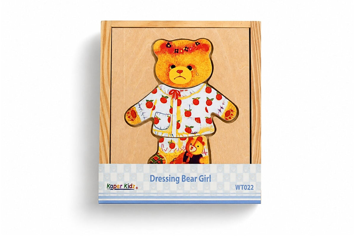 Mix n Match Wooden Dressing Bear - Girl