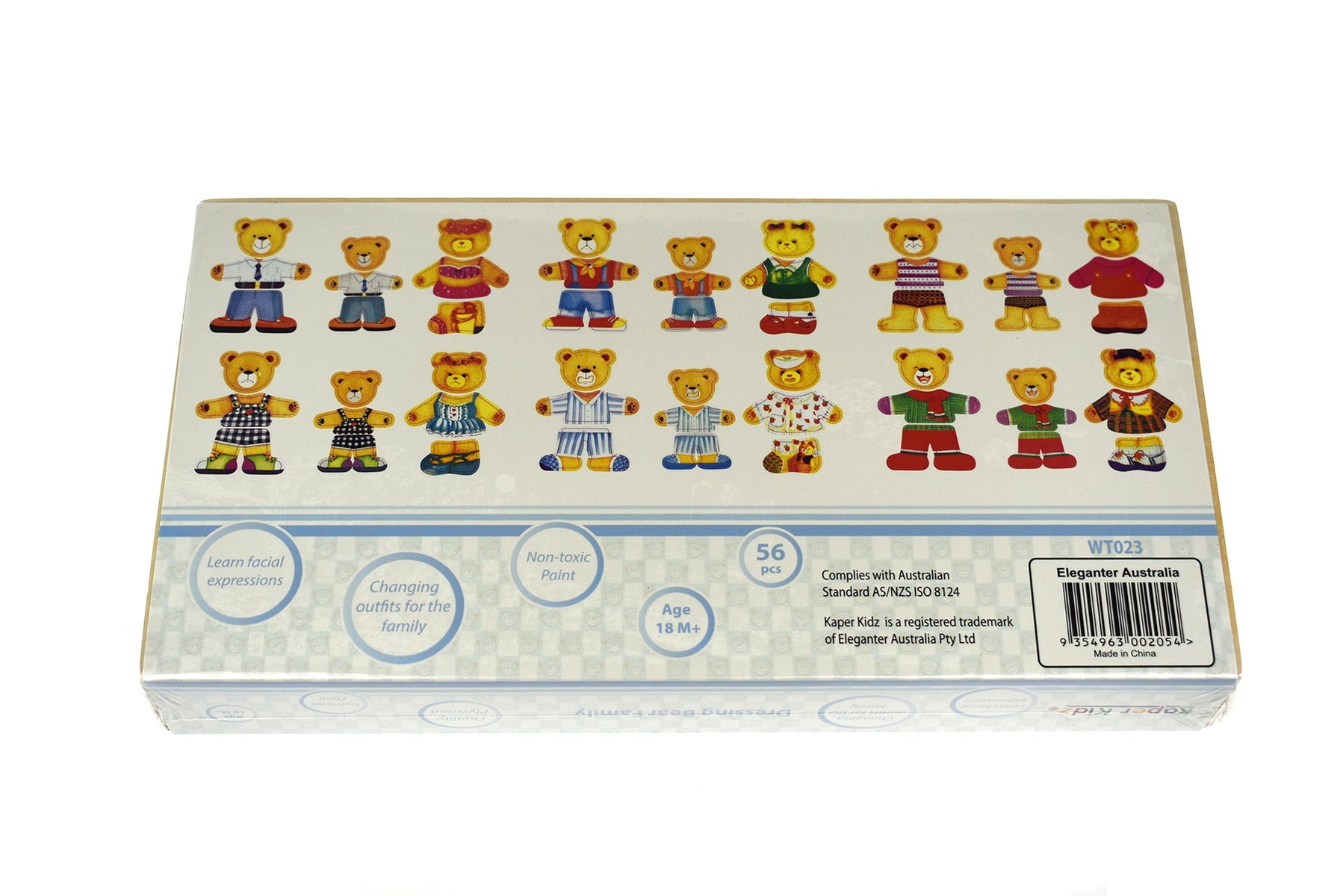 Mix n Match Wooden Dressing Bear Family